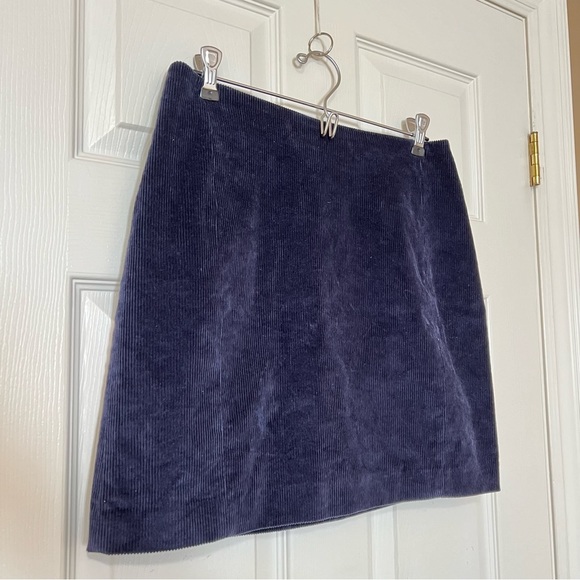 Aritzia Sunday Best Navy Lyra Corduroy Mini A-Line Skirt - Size 8 - Picture 4 of 15